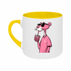 Кружка двухцветная 180ml Розовая пантера Bubble Tea