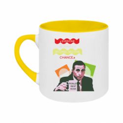 Кружка двухцветная 180ml Сериал Офис - FATLINE Кружка двухцветная 180ml Сериал Офис