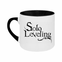 Кружка двухцветная 180ml Solo leveling logo - FATLINE Кружка двухцветная 180ml Solo leveling logo