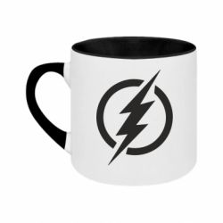 Кружка двухцветная 180ml Superhero logo - FATLINE Кружка двухцветная 180ml Superhero logo