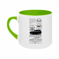 Кружка двухцветная 180ml Toyota Land Cruiser - FATLINE Кружка двухцветная 180ml Toyota Land Cruiser