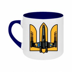 Кружка двухцветная 180ml Украинский T-65 «X-wing» - FATLINE Кружка двухцветная 180ml Украинский T-65 «X-wing»