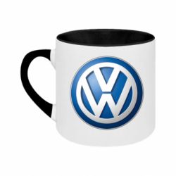 Кружка двухцветная 180ml Volkswagen Small Logo - FATLINE Кружка двухцветная 180ml Volkswagen Small Logo