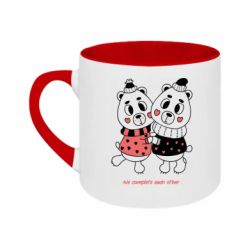 Кружки двухцветные 180ml - FATLINE