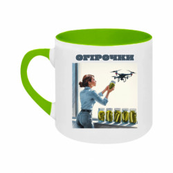 Кружки двухцветные 180ml