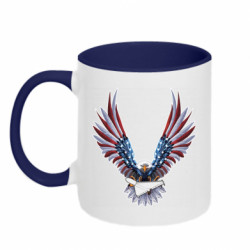 Кружка двоколірна 320ml American Eagle air defense