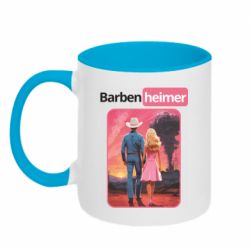 Кружка двухцветная 320ml Barbenheimer-Barbie Oppenheimer - FATLINE Кружка двухцветная 320ml Barbenheimer-Barbie Oppenheimer