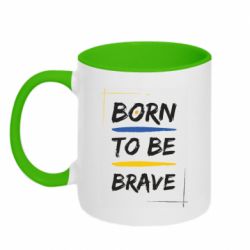 Кружка двухцветная 320ml Born to be Brave