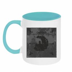 Кружка двухцветная 320ml Черкасы Old School - FATLINE Кружка двухцветная 320ml Черкасы Old School