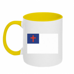 Кружка двухцветная 320ml Christian Flag