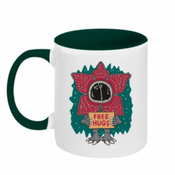 Кружка двухцветная 320ml Demogorgon free hugs