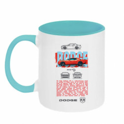 Кружка двоколірна 320ml Dodge Challenger