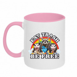 Кружка двухцветная 320ml Eat Trash Be Free