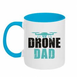 Кружка двоколірна 320ml FPV Drone Dad - FATLINE Кружка двоколірна 320ml FPV Drone Dad