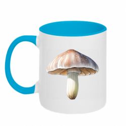 Кружка двоколірна 320ml Грибочок малюнок - FATLINE Кружка двоколірна 320ml Грибочок малюнок