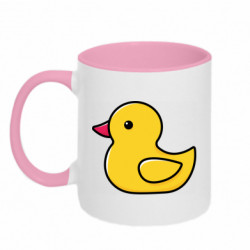 Кружка двухцветная 320ml Резиновая уточка - FATLINE Кружка двухцветная 320ml Резиновая уточка