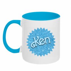 Кружка двухцветная 320ml Ken logo - FATLINE Кружка двухцветная 320ml Ken logo