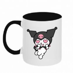 Кружка двоколірна 320ml Kuromi Heart Eyes - FATLINE Кружка двоколірна 320ml Kuromi Heart Eyes