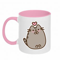 Кружка двоколірна 320ml Love Pusheen - FATLINE Кружка двоколірна 320ml Love Pusheen