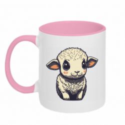 Кружка двоколірна 320ml Маленька вівця - FATLINE Кружка двоколірна 320ml Маленька вівця