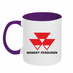 Кружка двухцветная 320ml Massey Ferguson logo