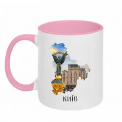 Кружка двухцветная 320ml Город Киев - FATLINE Кружка двухцветная 320ml Город Киев