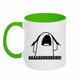Кружка двухцветная 320ml Naaaaur!
