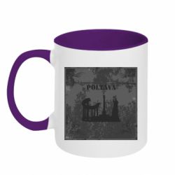 Кружка двухцветная 320ml Полтава Old School - FATLINE Кружка двухцветная 320ml Полтава Old School