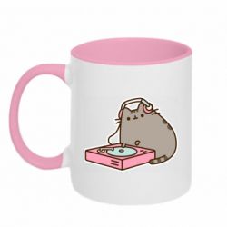 Кружка двухцветная 320ml Pusheen and Music - FATLINE Кружка двухцветная 320ml Pusheen and Music