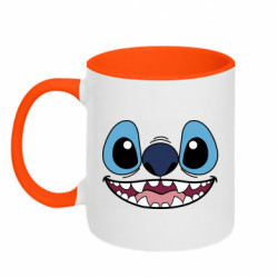 Кружка двоколірна 320ml щасливий Стіч