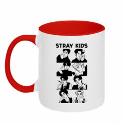 Кружка двоколірна 320ml Stray Kids Sqad - FATLINE Кружка двоколірна 320ml Stray Kids Sqad