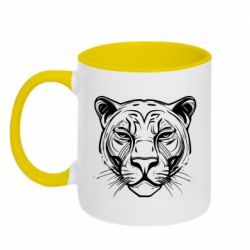 Кружка двухцветная 320ml Тигр