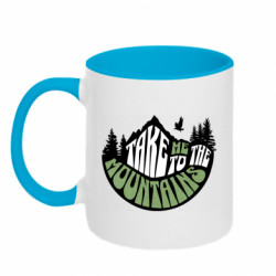 Кружка двухцветная 320ml отвези меня в монтану - FATLINE Кружка двухцветная 320ml отвези меня в монтану