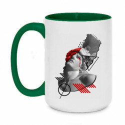 Кружки двухцветные 420ml