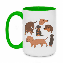 Кружки двухцветные 420ml