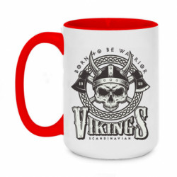 Кружка двухцветная 420ml Born to be Warrior - FATLINE Кружка двухцветная 420ml Born to be Warrior