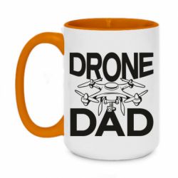Кружка двоколірна 420ml Drone dad - FATLINE Кружка двоколірна 420ml Drone dad