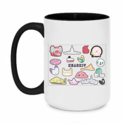 Кружки двоколірні 420ml