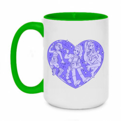 Кружки двоколірні 420ml