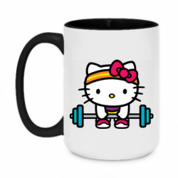 Кружка двухцветная 420ml Kitty`s GYM - FATLINE Кружка двухцветная 420ml Kitty`s GYM