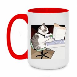 Кружки двухцветные 420ml