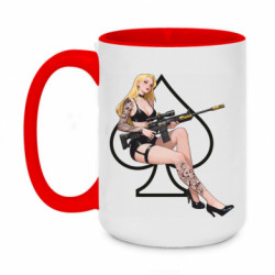 Кружки двоколірні 420ml