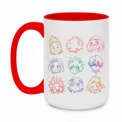 Кружки двухцветные 420ml