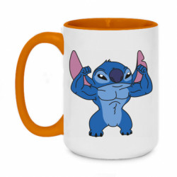 Кружка двухцветная 420ml Muscle stich - FATLINE Кружка двухцветная 420ml Muscle stich