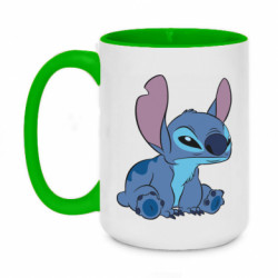 Кружка двухцветная 420ml Подозрительный Стич - FATLINE Кружка двухцветная 420ml Подозрительный Стич