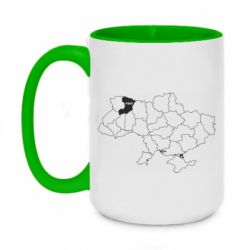 Кружки двоколірні 420ml