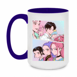 Кружки двухцветные 420ml