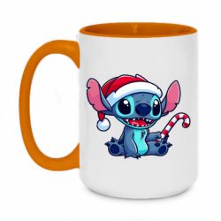 Кружка двухцветная 420ml Stitch Santa - FATLINE Кружка двухцветная 420ml Stitch Santa