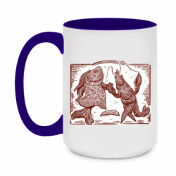 Кружки двухцветные 420ml