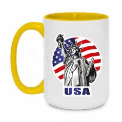 Кружка двоколірна 420ml USA_New York - FATLINE Кружка двоколірна 420ml USA_New York